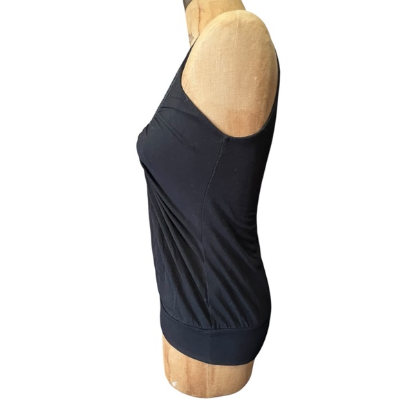 White House Black Market Black Beaded Tank Top EUC XXS - Picture 3 of 9